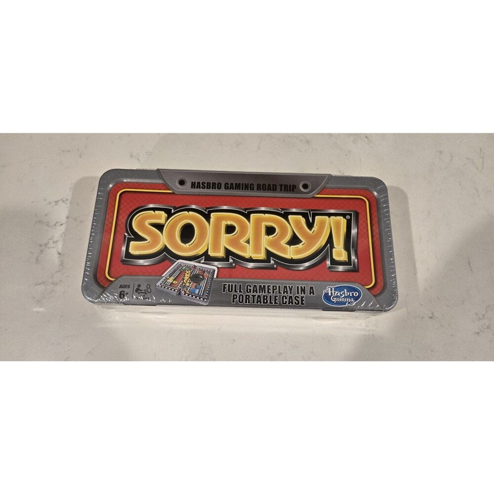 Hasbro Gaming Sorry! Strategy Board Game Portable Case 2 Players Ages 6+